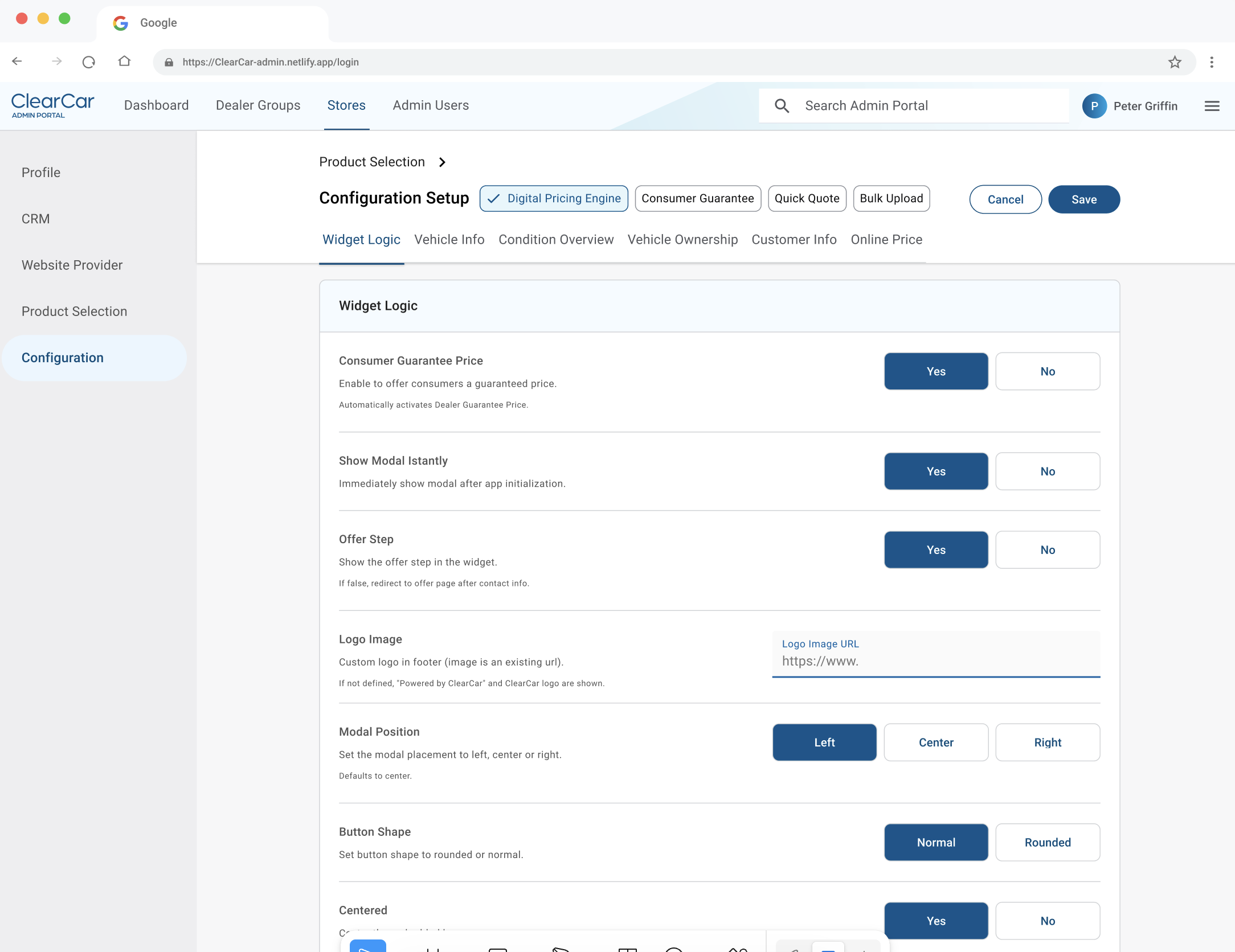 Admin Portal Redesign